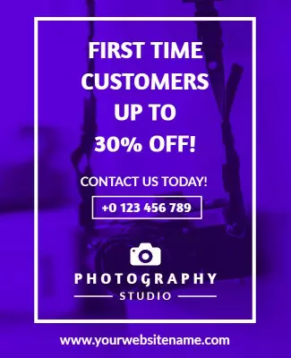 Photography Studio Promotional Flyer Template