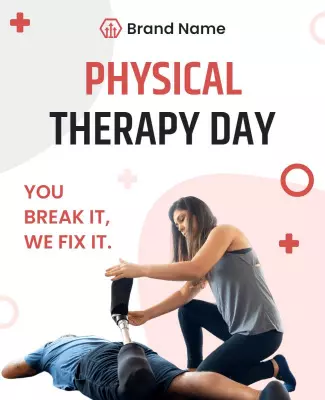 Physical Therapy Event Awareness Flyer Template