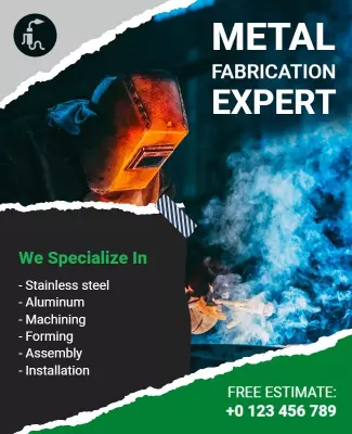Picton Blue and White Handyman Flyer Template
