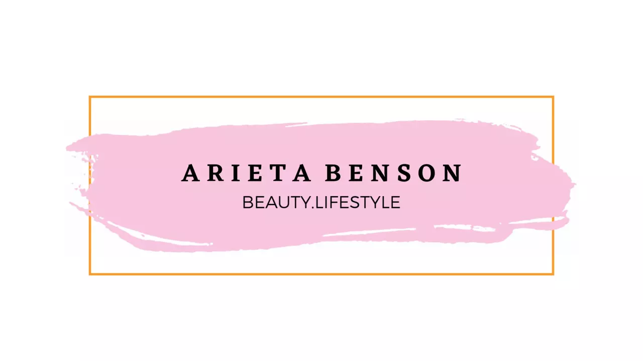 Pink Brush Stroke with Elegant Typography Beauty Banner Template