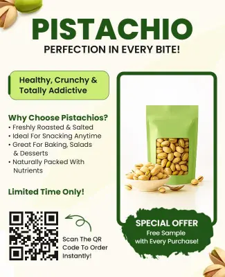 Pistachio Snack Promotion Flyer Template