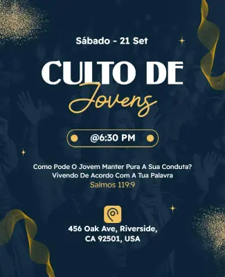 Plantilla De Folleto Para Evento De Encuentro Espiritual Jovenes