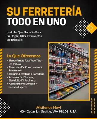 Plantilla De Folleto Promocional Para Ferretería