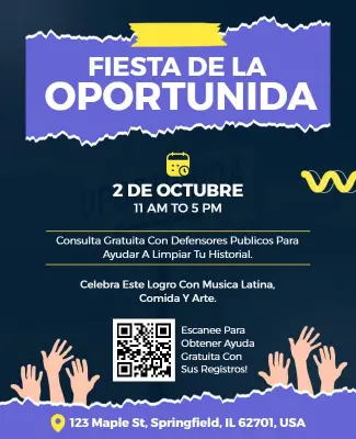 Plantilla De Volante De Celebración De Fiesta De La Oportunidad