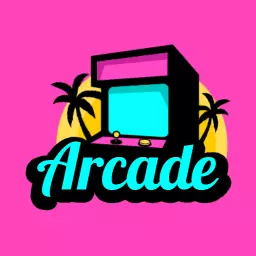 Play Exciting Retro Games in a Colorful Arcade Logo Template