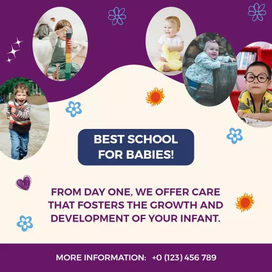 Playful Babies Learning and Development School Promotion Ad Template