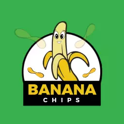 Playful Banana Character Design for Food Products Logo Template
