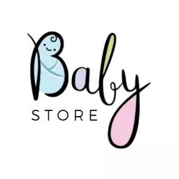 Playful Blue and Pink Design for Welcoming Baby Store Logo Template