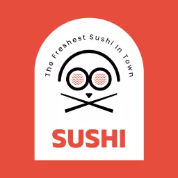 Playful Chef Owl Design for Fresh Sushi Experience Logo Template