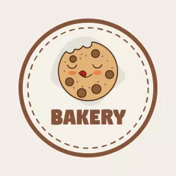 Playful Cookie Design Representing Sweet Bakery Logo Template