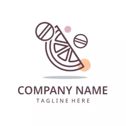 Playful Fruit Design Showcasing Vitamin Benefits Logo Template