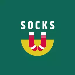 Playful Green and Yellow Design Showcasing Fun Socks Logo Template