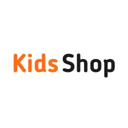 Playful Orange and Black Design for Kids Shop Wordmark Template