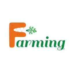 Playful Orange and Green Farming Logo Featuring Fresh Carrots Logo Template
