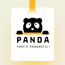 Playful Panda Design for Fun Merchandise Logo Template