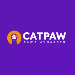 Playful Purple Cat Paw Design for Pet Services Logo Template