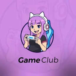 Playful Purple Character Engaging with Esports Game Club Logo Template