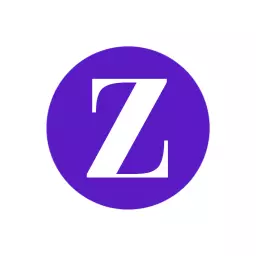 Playful Purple Circle Featuring the Letter Z Alphabet Logo Template