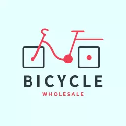 Playful Red Bicycle Design Representing Wholesale Industry Logo Template