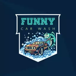 Playful Sea Life Theme Featuring Humor in Car Wash Logo Template