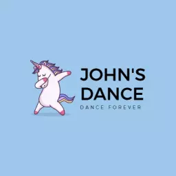 Playful Unicorn Dance Theme for Creative Kids Dance Logo Template