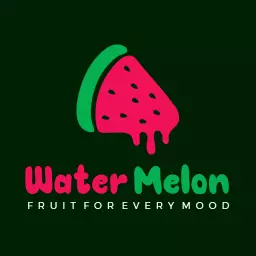 Playful Watermelon Design Celebrating Fresh Fruit Logo Template
