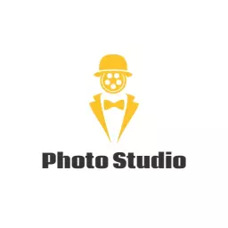 Playful Yellow Clown Theme for Creative Photography Logo Template