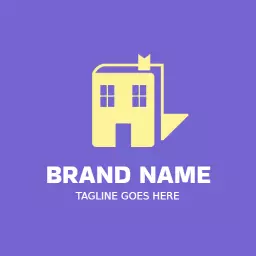 Playful Yellow Schoolhouse Design for Education Logo Template