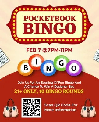 Pocketbook Bingo Event Promotion Flyer Template
