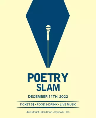 Poetry Slam Event Promotion Flyer Template
