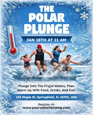 Polar Plunge Event Flyer Template