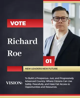 Political Campaign Candidate Promotion Flyer Template