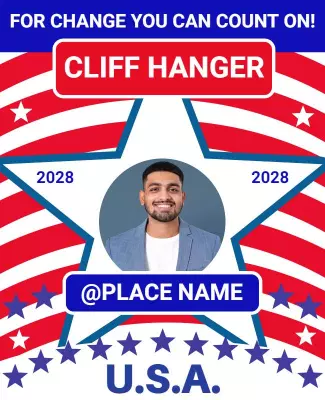 Political Campaign Promotion Flyer Template