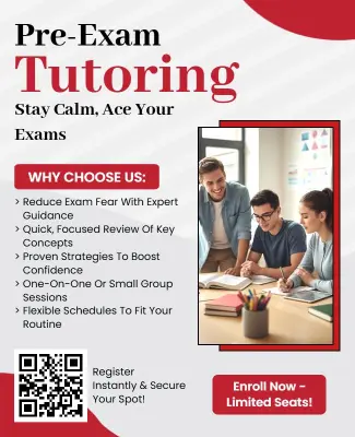Pre-Exam Tutoring Services Promotional Flyer Template