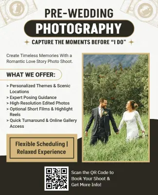 Pre-Wedding Photography Service Flyer Template