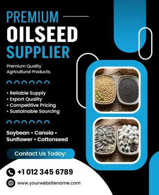 Premium Oilseed Supplier Products Flyer Template