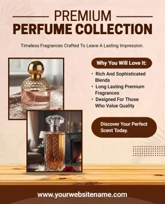 Premium Perfume Collection Promotional Flyer Template
