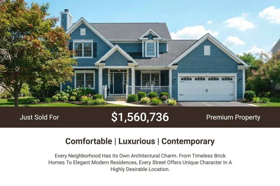 Premium Property Just Sold Postcard Template