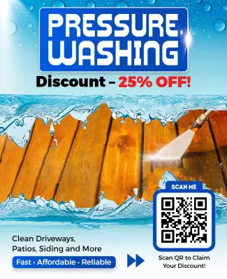 Pressure Washing Service Discount Flyer Template