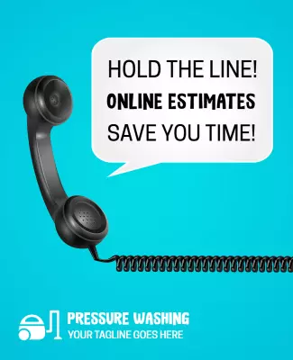Pressure Washing Service Promotion Flyer Template