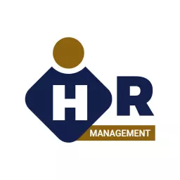 Professional Blue and Gold Design for HR Management Logo Template