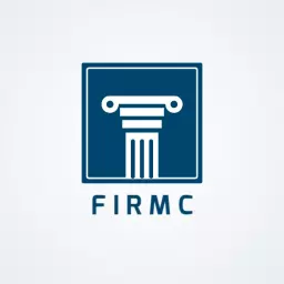 Professional Blue and White Column Design for Law Firm Logo Template