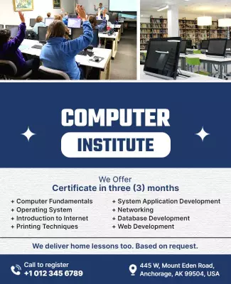 Computer Poster Templates - Personalize, Print & Share Easily