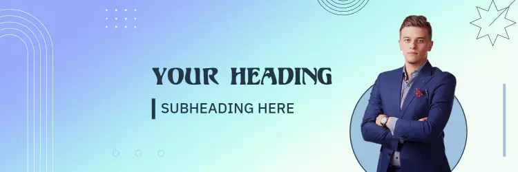 Professional Blue Gradient Background with Headline Twitter Banner Template