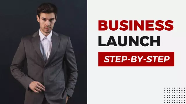 Professional Business Launch Strategy YouTube Thumbnail Template