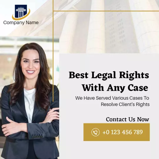 Professional Business Legal Rights Representation Ad Template