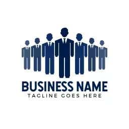 Professional Business Representation with Corporate Figures Logo Template
