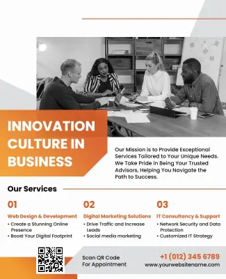 Professional Business Strategy Solutions Flyer Template