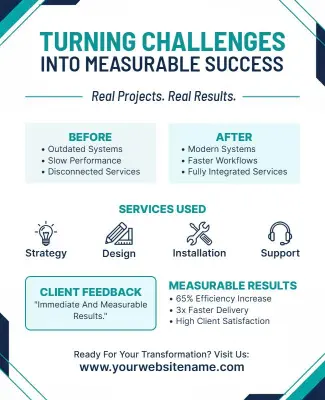 Professional Business Success Transformation Flyer Template
