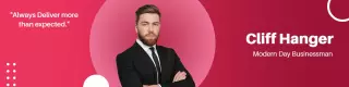 Professional Businessman with Inspirational Quote LinkedIn Banner Template